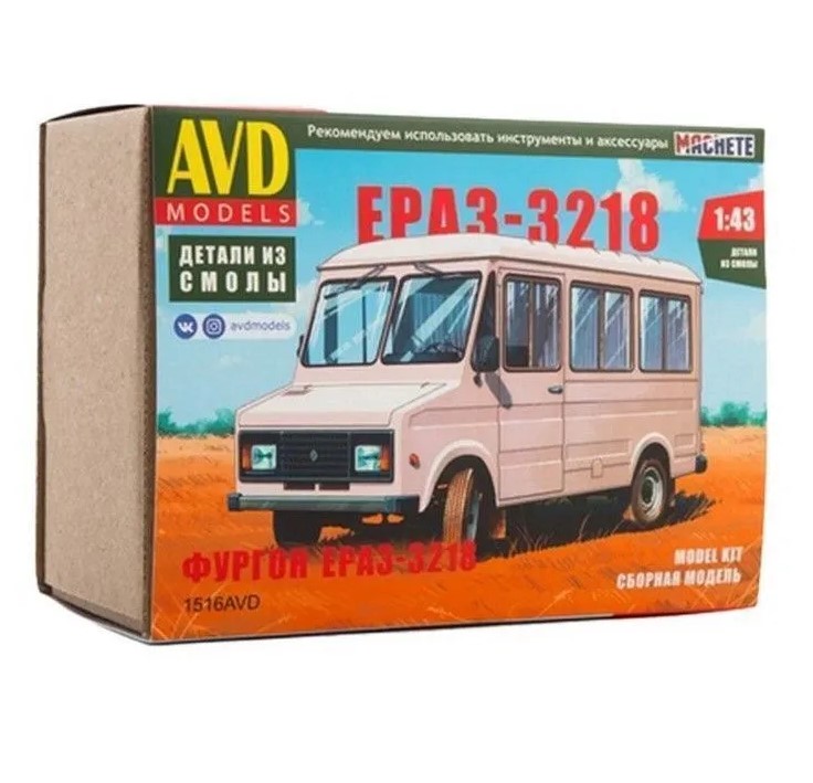 

Сборная модель AVD Фургон ЕРАЗ-3218, 1/43, 1516AVD