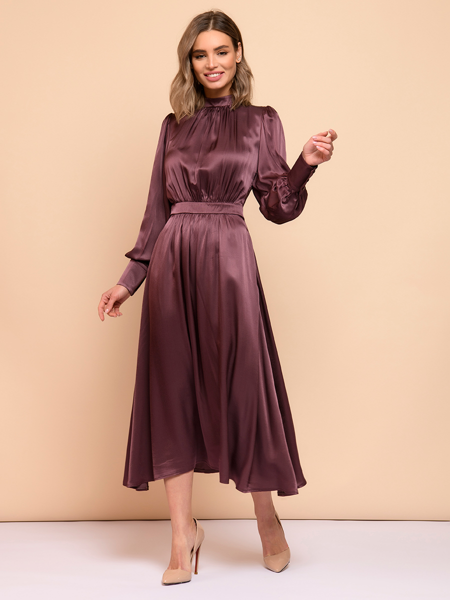 

Платье женское 1001dress 0132101-02368 коричневое 44, 0132101-02368