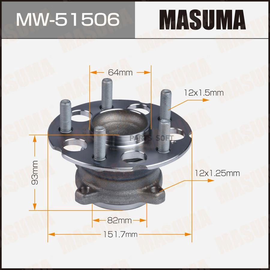 

Ступичный узел MASUMA rear CR-V, ODYSSEY / RE3, RB1 (with ABS)