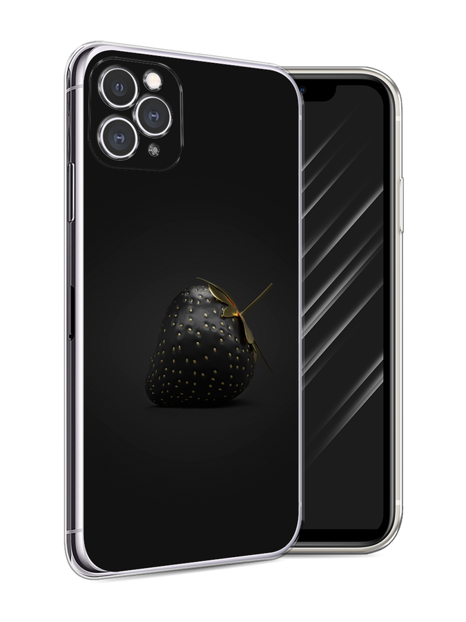 

Чехол Awog на Apple iPhone 11 Pro Max / Айфон 11 Pro Max "Черная клубника", Разноцветный, 12250-10