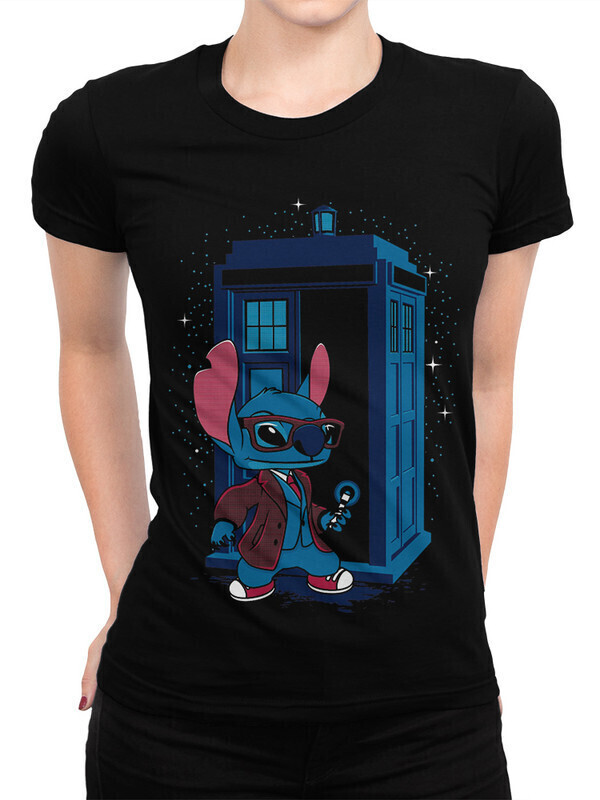 

Футболка женская Dream Shirts Стич Женская 10010371 черная M, Стич Женская 10010371