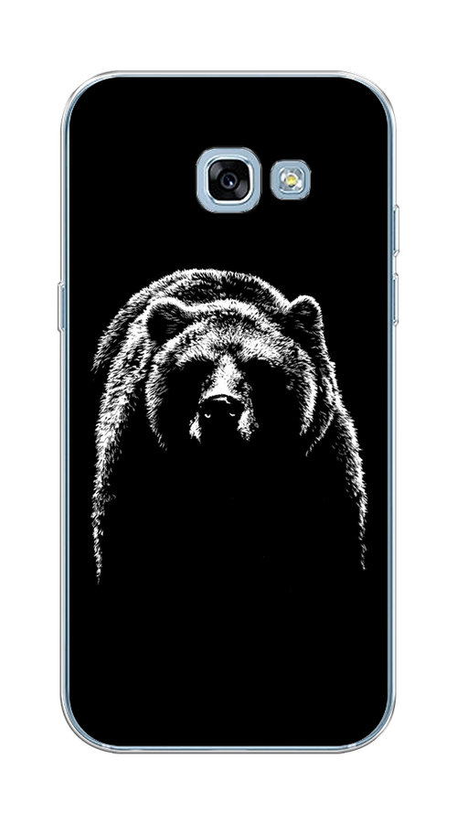 

Чехол на Samsung Galaxy A5 2017 "Медведь в ночи", Белый;черный, 20650-1