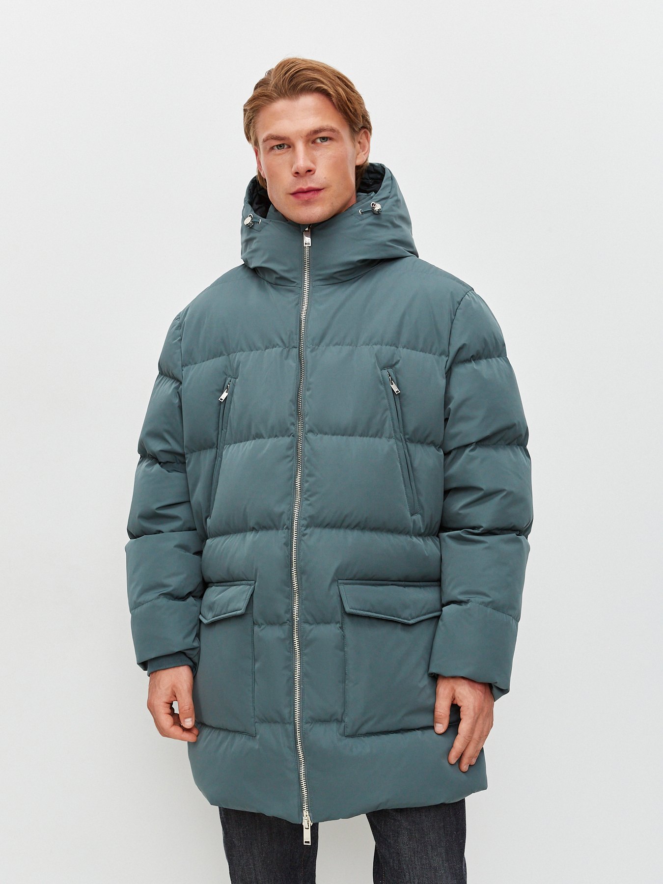 

Пальто мужское Just Clothes 443586 зеленое 54 RU, Зеленый, 443586