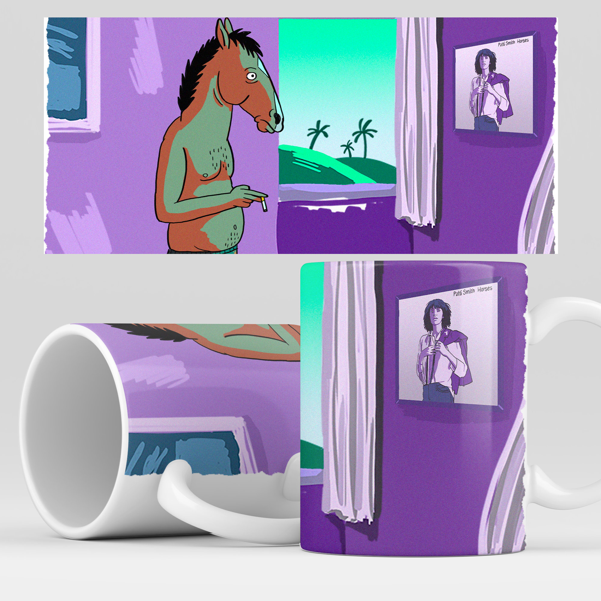 

Кружка RocketCup с принтом "Конь БоДжек", Bojack05