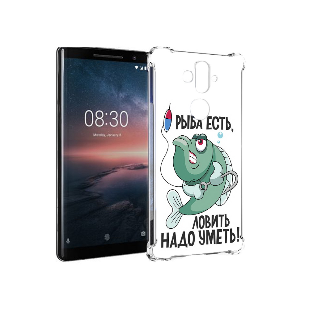 

Чехол MyPads Tocco для Nokia 8 Sirocco Рыба есть ,ловить надо уметь (PT101581.91.148), Прозрачный, Tocco