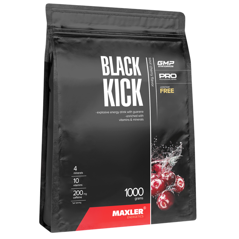 Энергетик Maxler Black Kick, 1000 г, cherry