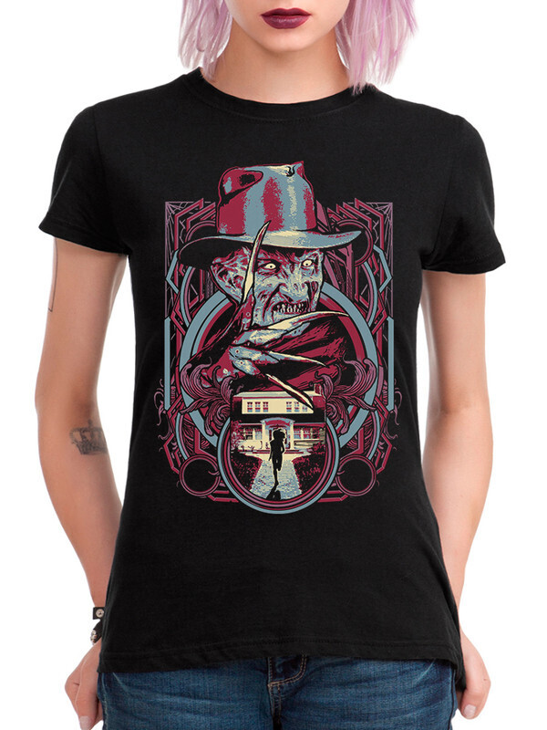 

Футболка женская Dream Shirts Фредди Крюгер Женская 10010421 черная XS, Фредди Крюгер Женская 10010421