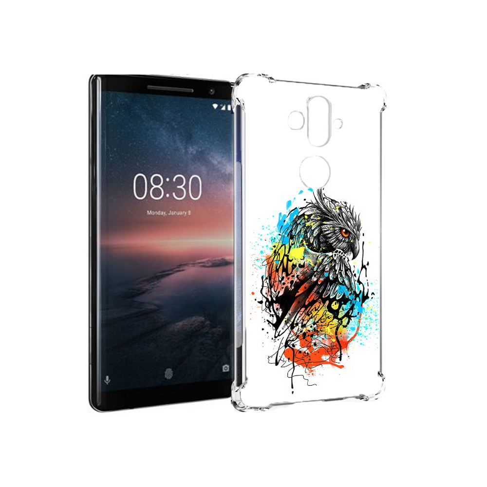 

Чехол MyPads Tocco для Nokia 8 Sirocco Творческая сова (PT101581.91.170), Прозрачный, Tocco