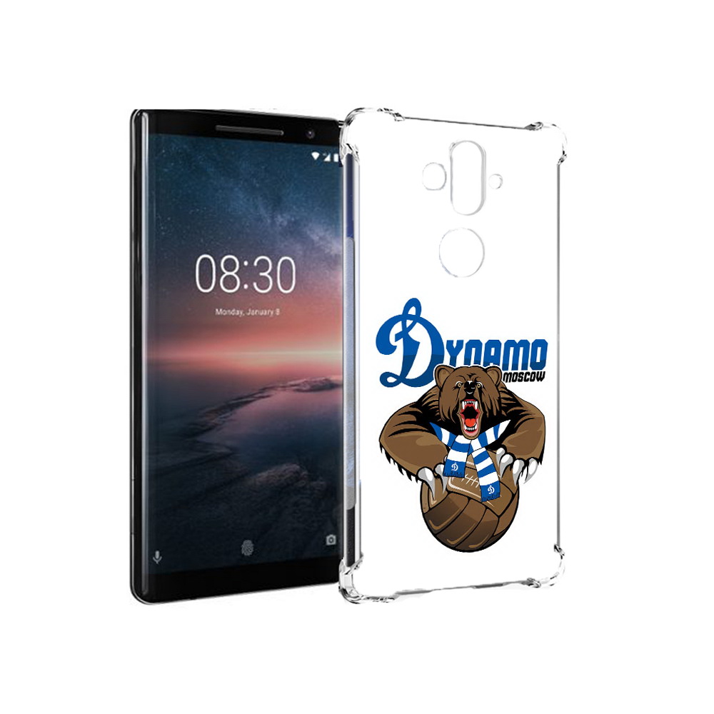 

Чехол MyPads Tocco для Nokia 8 Sirocco ФК Динамо медведь (PT101581.91.175), Прозрачный, Tocco