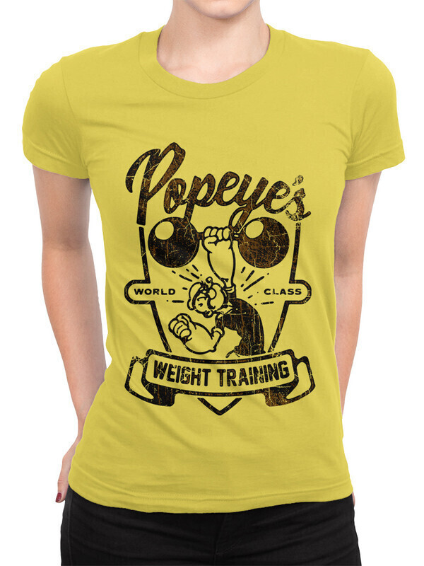 

Футболка женская Dream Shirts Моряк Попай Женская 10010451 желтая S, Моряк Попай Женская 10010451