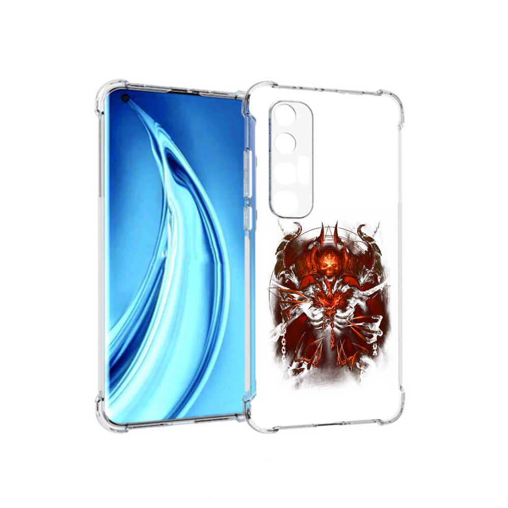 

Чехол MyPads Tocco для Xiaomi Mi 10S яркий демон (PT226949.296.708), Прозрачный, Tocco
