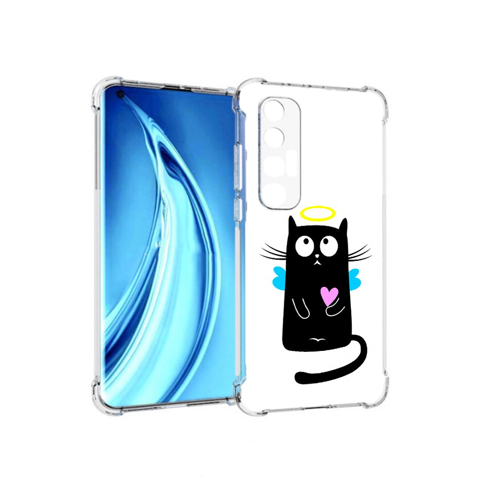 

Чехол MyPads Tocco для Xiaomi Mi 10S Кот ангелок (PT226949.296.96), Прозрачный, Tocco