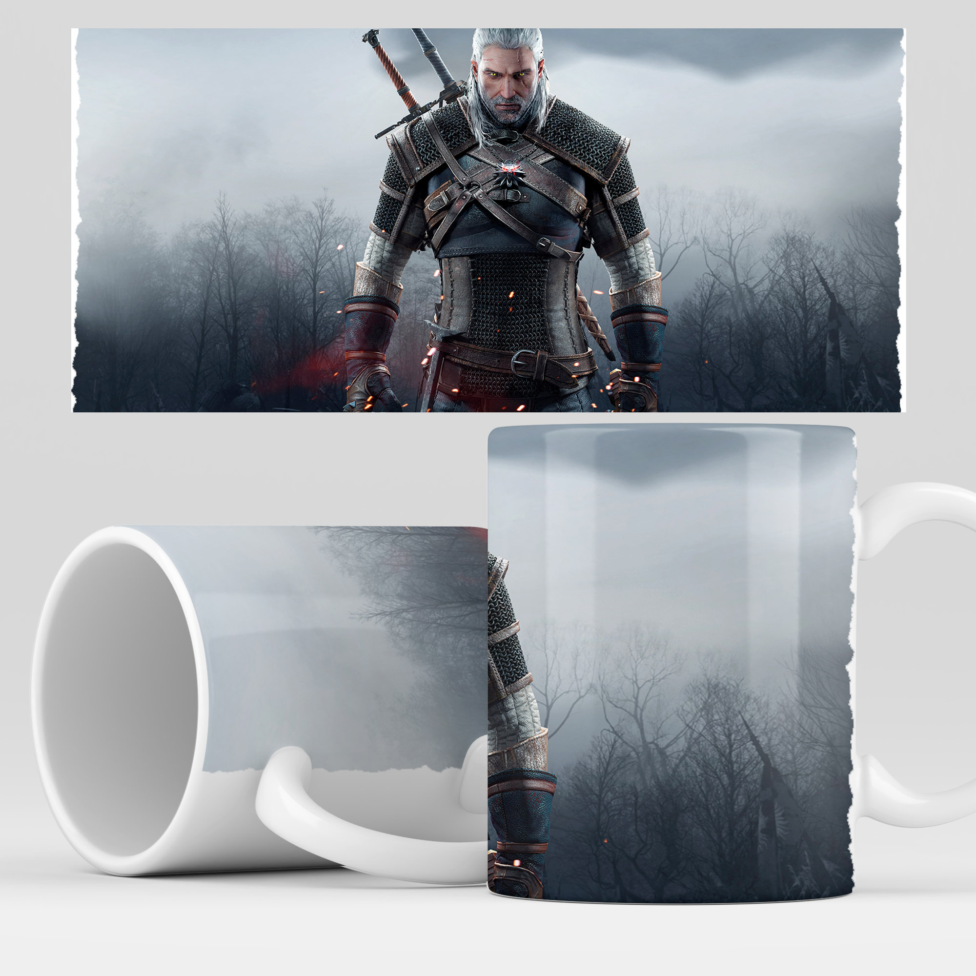

Кружка RocketCup с принтом "Ведьмак" The Witcher, Witcher16