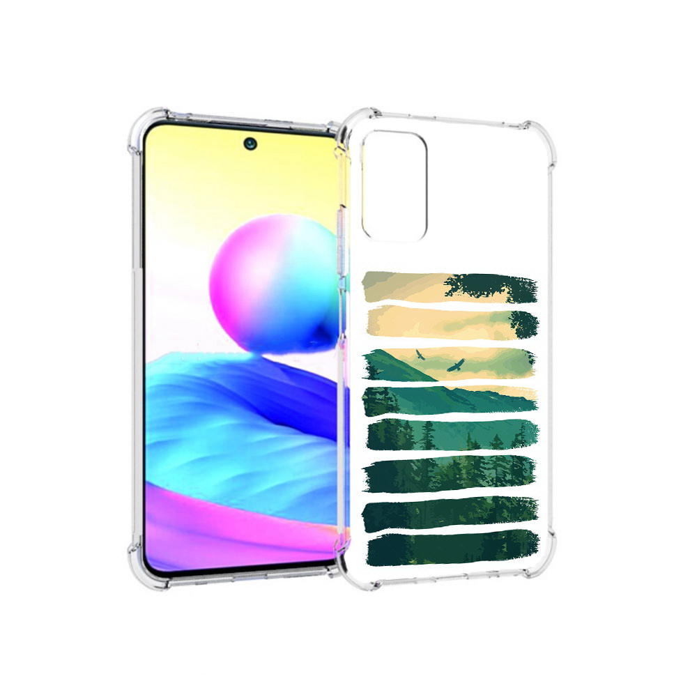 Чехол MyPads Tocco для Xiaomi Redmi Note 10 5G Лесная чаща (PT162080.297.107)