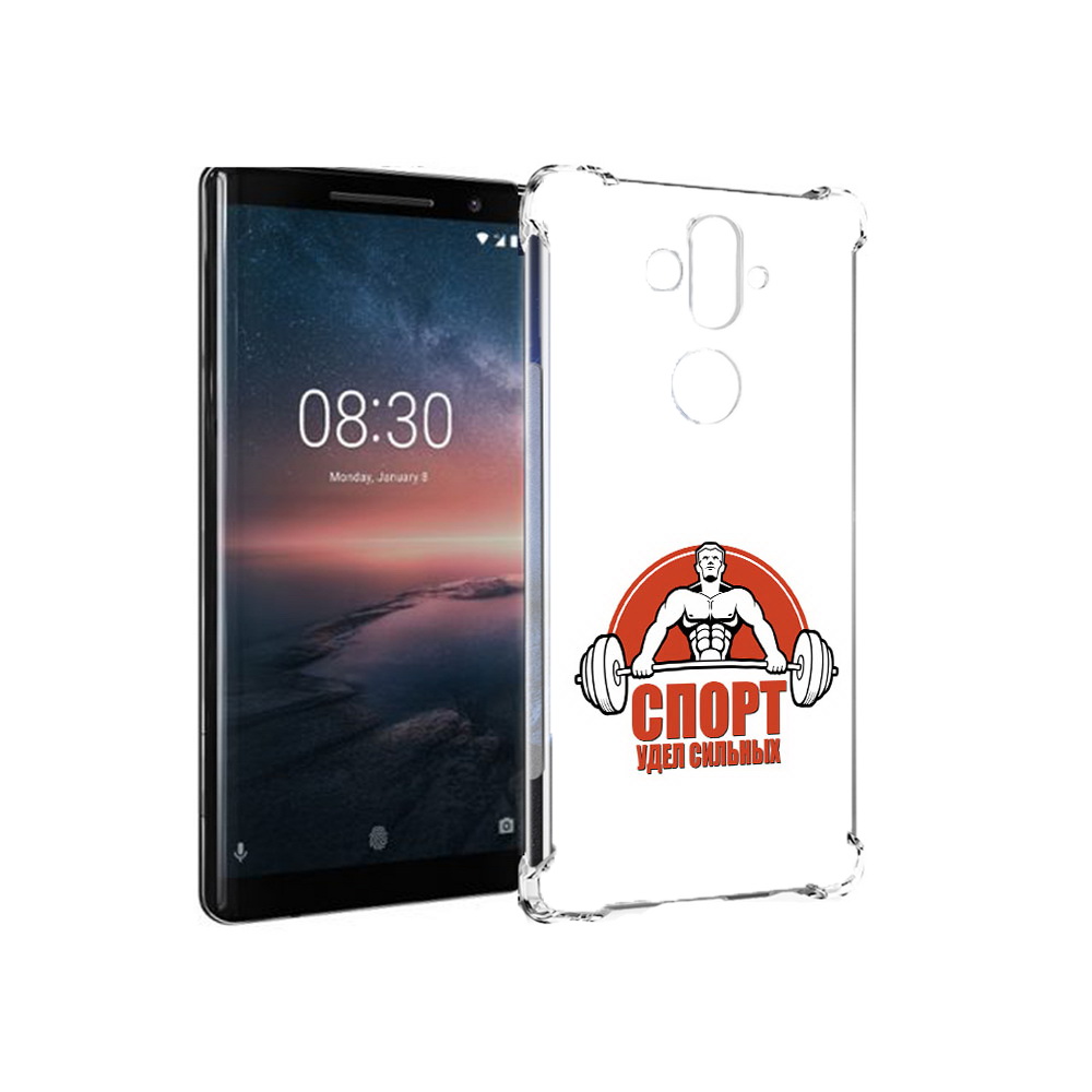 

Чехол MyPads Tocco для Nokia 8 Sirocco бодибилдинг спорт (PT101581.91.236), Прозрачный, Tocco
