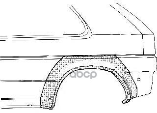 фото Арка крыла задн лев ford: fiesta 09.1989-09.1995 2дв van wezel арт. 1837145