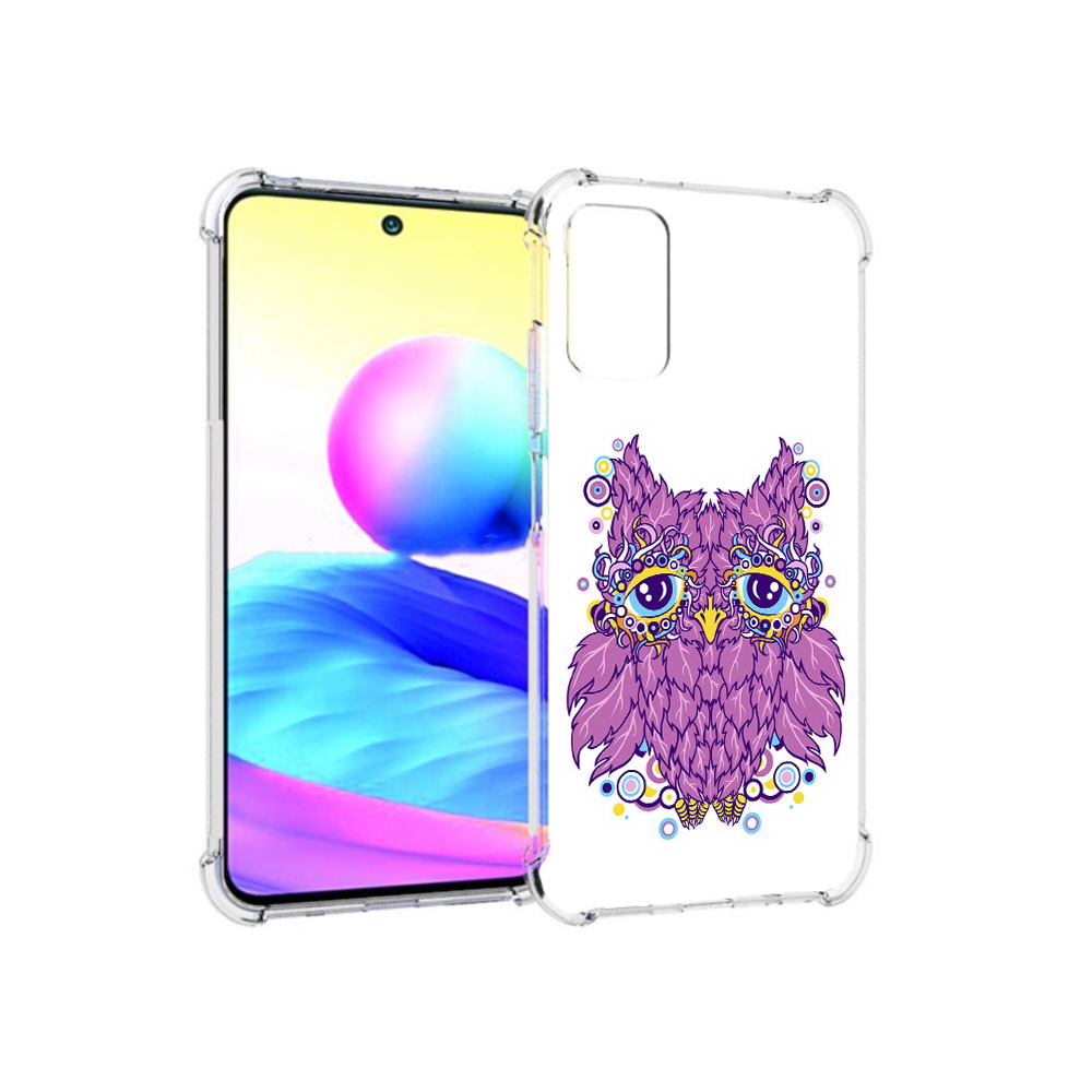 Чехол MyPads Tocco для Xiaomi Redmi Note 10 5G Розовая сова (PT162080.297.147)