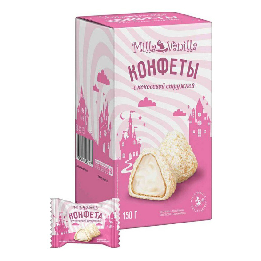 

Конфеты Milla Vanilla с кокосовой стружкой 150 г