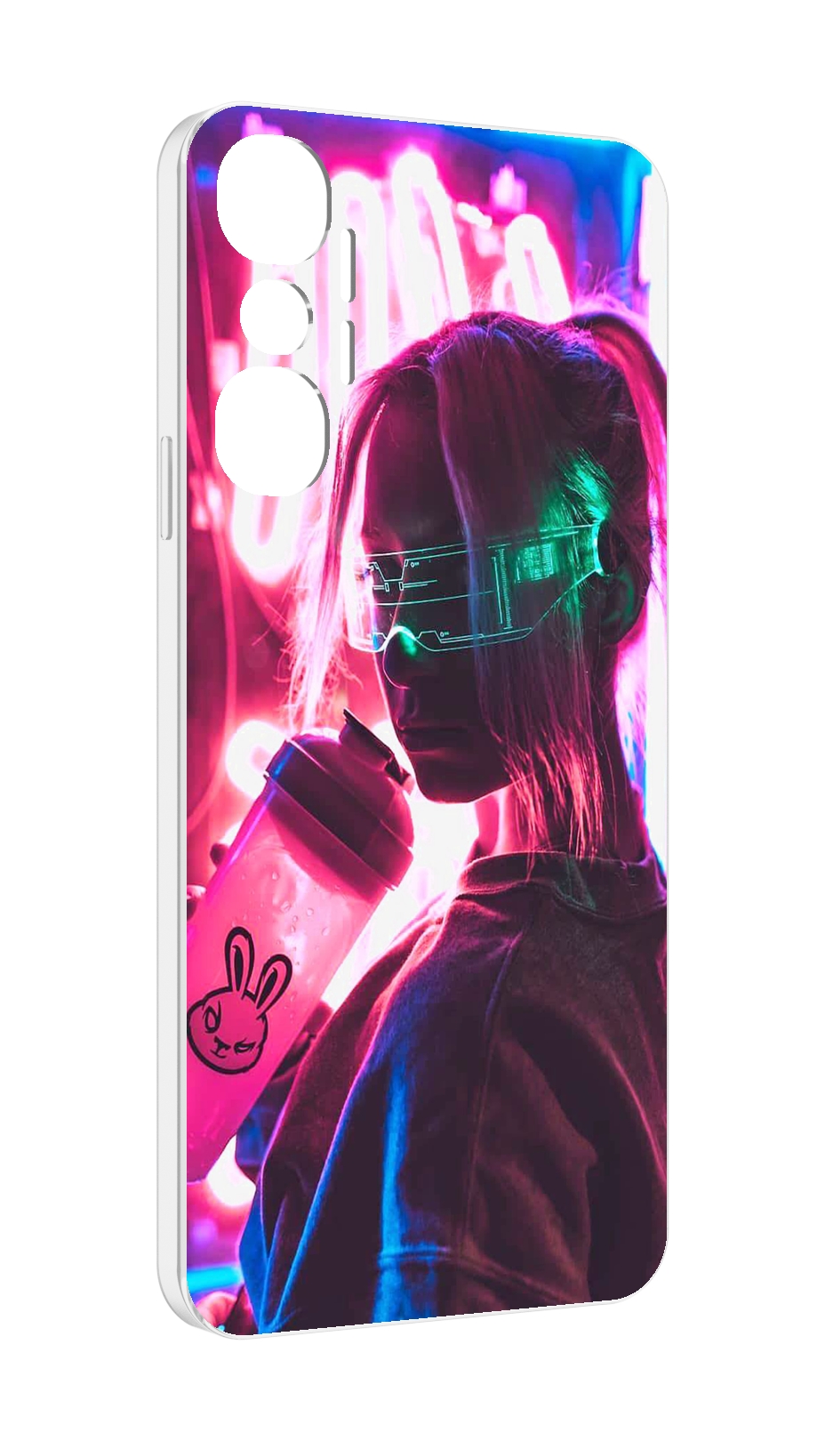 

Чехол MyPads девушка неоновый фон женский для Infinix Hot 20 4G, Прозрачный, Tocco