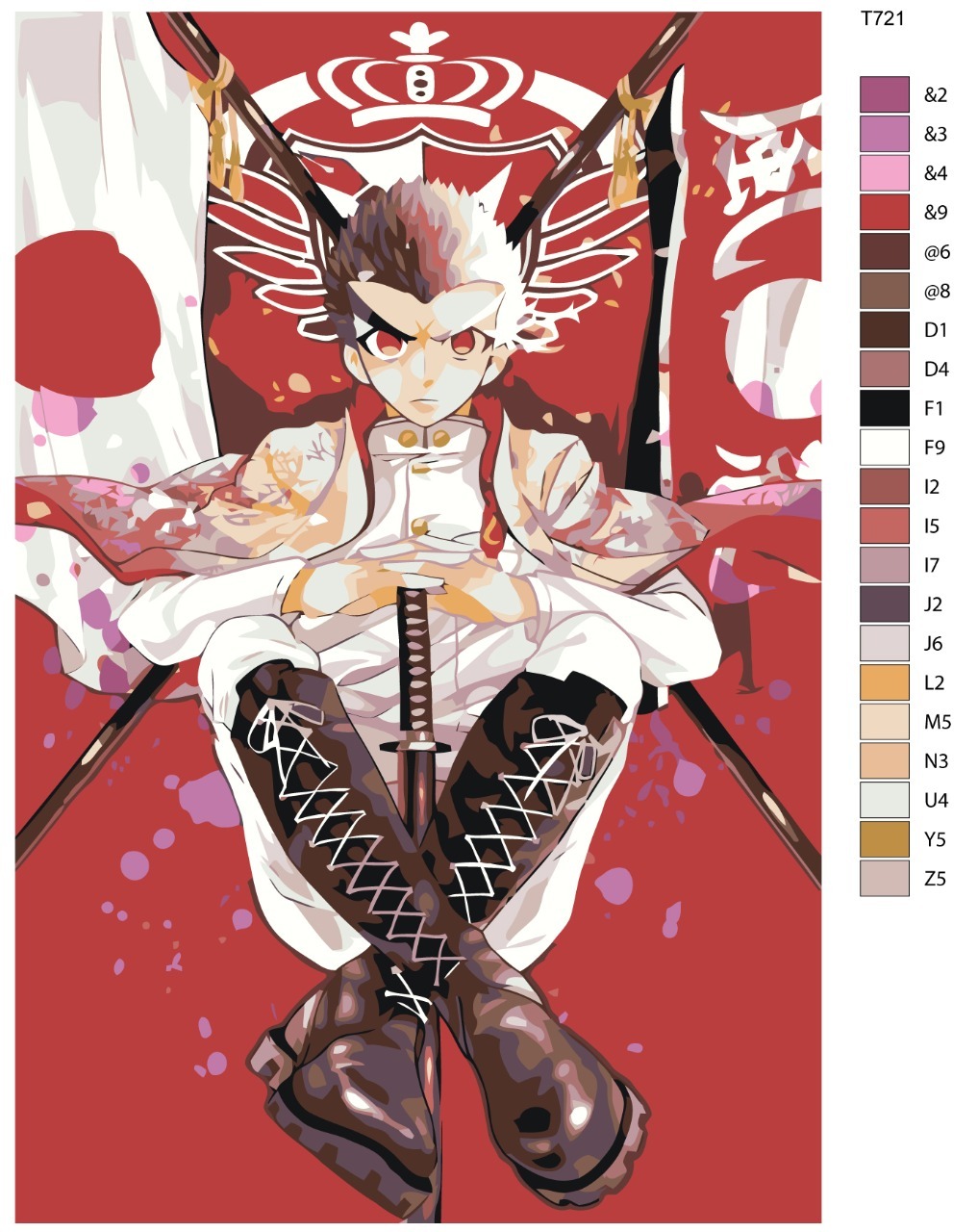 

Картина по номерам BRUSHES-PAINTS T721, Киётака Ишимару. Аниме Данганронпа - Danganronpa