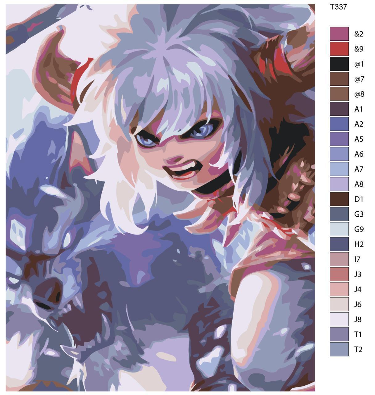 

Картина по номерам BRUSHES-PAINTS Т337, Mobile Legends: Пополь и Купа