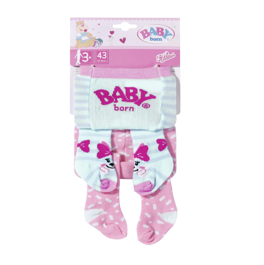 Одежда для куклы Zapf Creation Колготки Baby Born, 43 см интерактивная игрушка zapf creation сказочный единорог baby born 828854