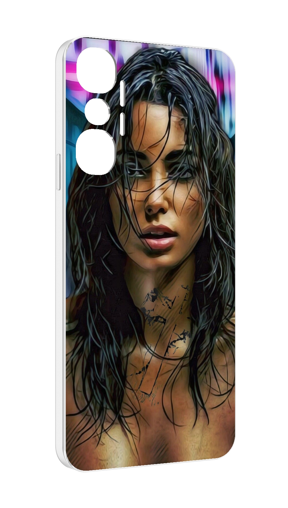 

Чехол MyPads девушка с мокрыми волосами женский для Infinix Hot 20 4G, Прозрачный, Tocco