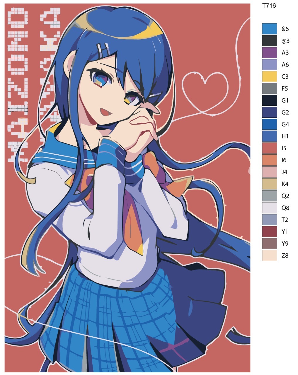 

Картина по номерам BRUSHES-PAINTS T716, Саяка Майзоно. Аниме Данганронпа - Danganronpa