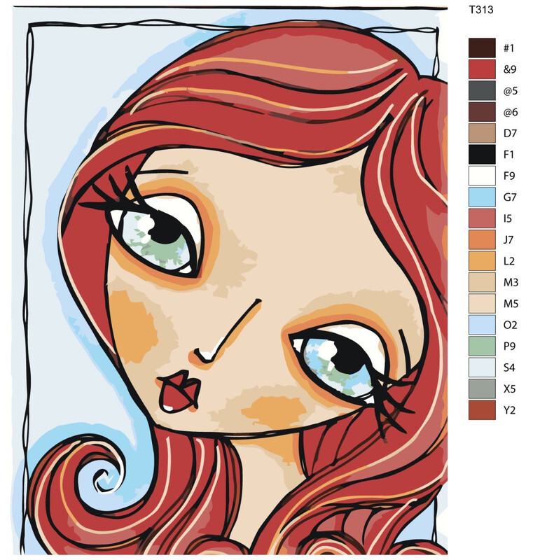 

Картина по номерам BRUSHES-PAINTS Т313, Кукла Кира