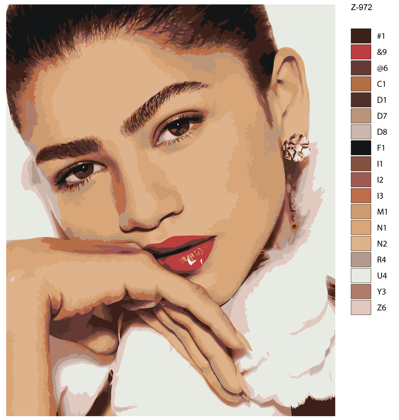 

Картина по номерам BRUSHES-PAINTS Z-972, Зендея-Zendaya