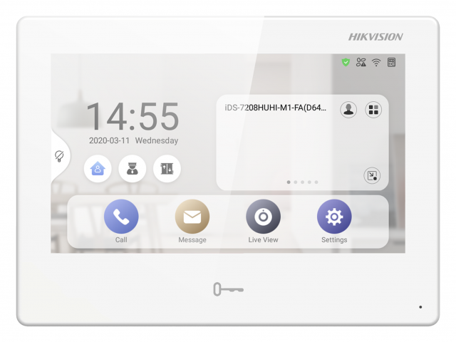 

Видеодомофон Hikvision 7'' ОС Android 10.0 DS-KH9310-WTE1B, 3930952