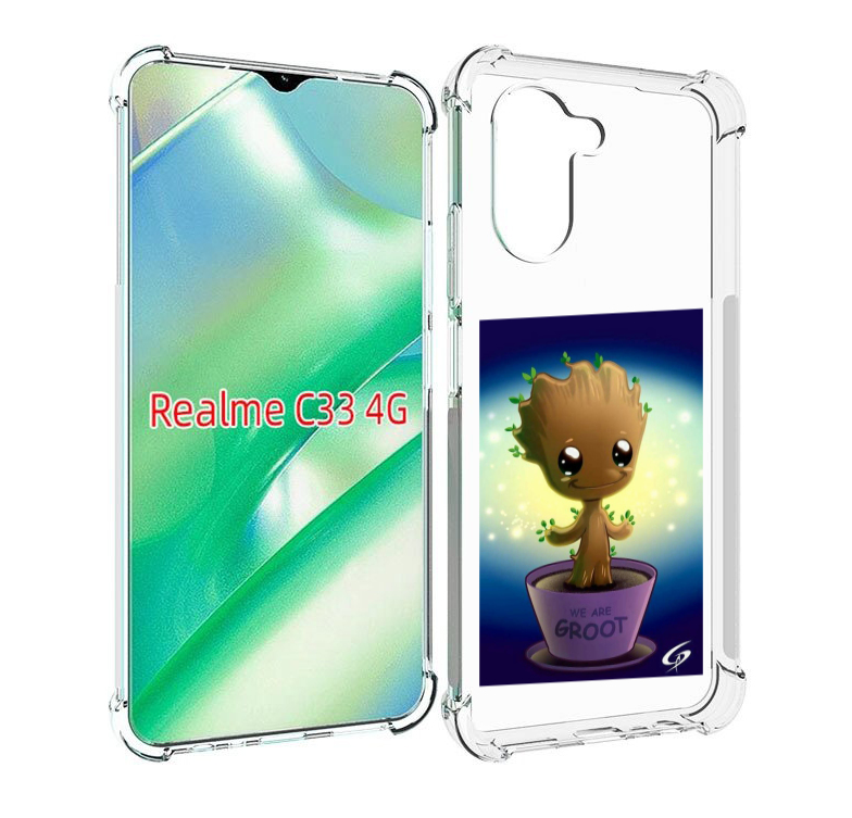 

Чехол MyPads Грут для Realme C33 4G, Прозрачный, Tocco