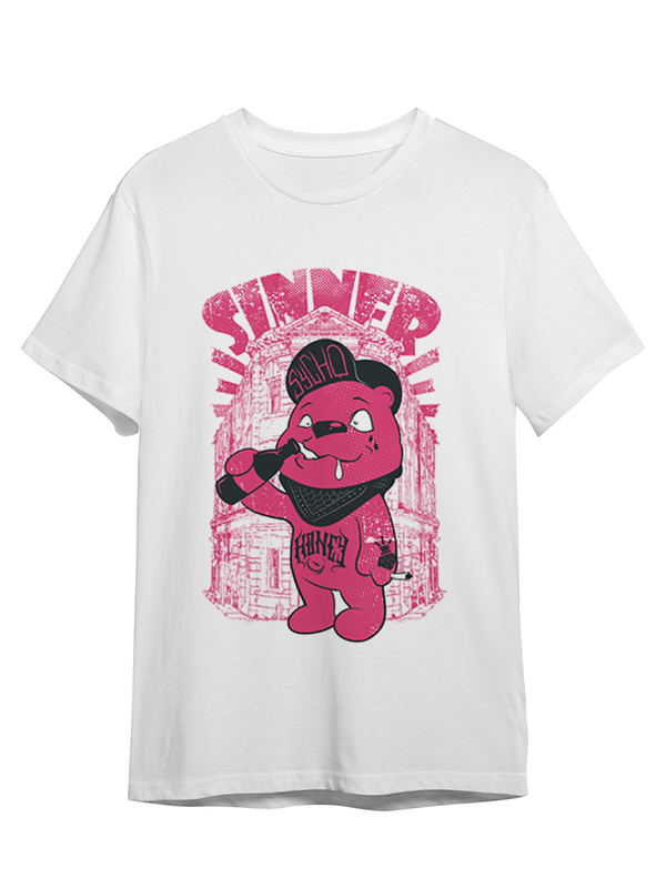 

Футболка унисекс СувенирShop Абстракция "Sinner / Медведь / Bear" 211 белая S (44-46), Белый, Абстракция "Sinner / Медведь / Bear" 211