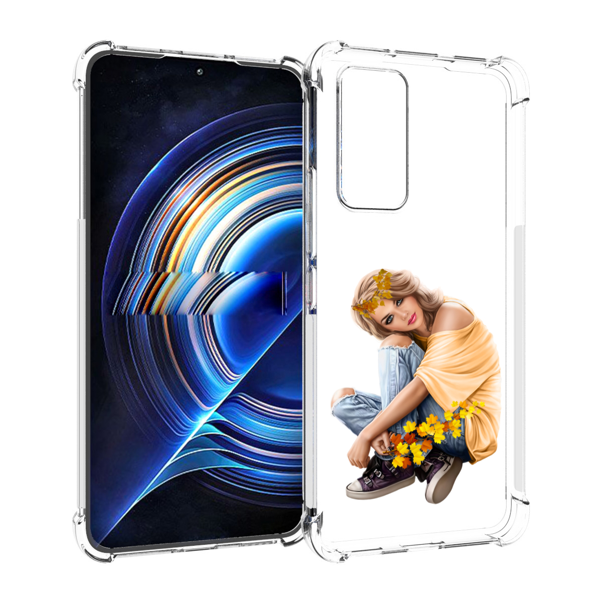 

Чехол MyPads девушка-в-цветочками женский для Tecno Camon 19 Neo, Прозрачный, Tocco