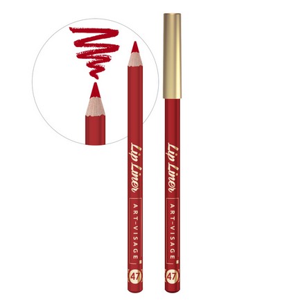 Карандаш для губ ART-VISAGE Lip liner 1,3 гр тон 47 карандаш для глаз устойчивый водостойкий art visage shine line 47