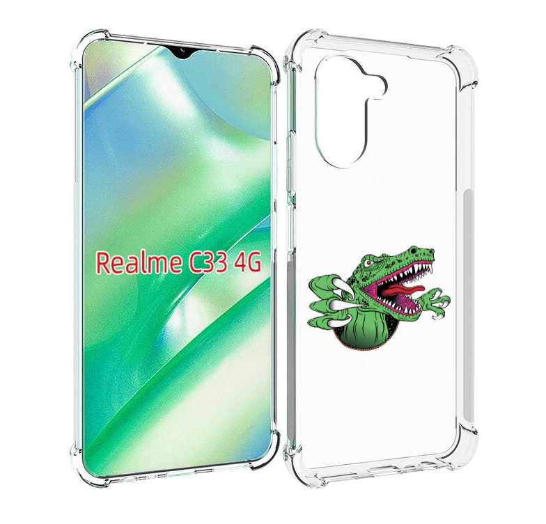 

Чехол MyPads Динозавр для Realme C33 4G, Прозрачный, Tocco