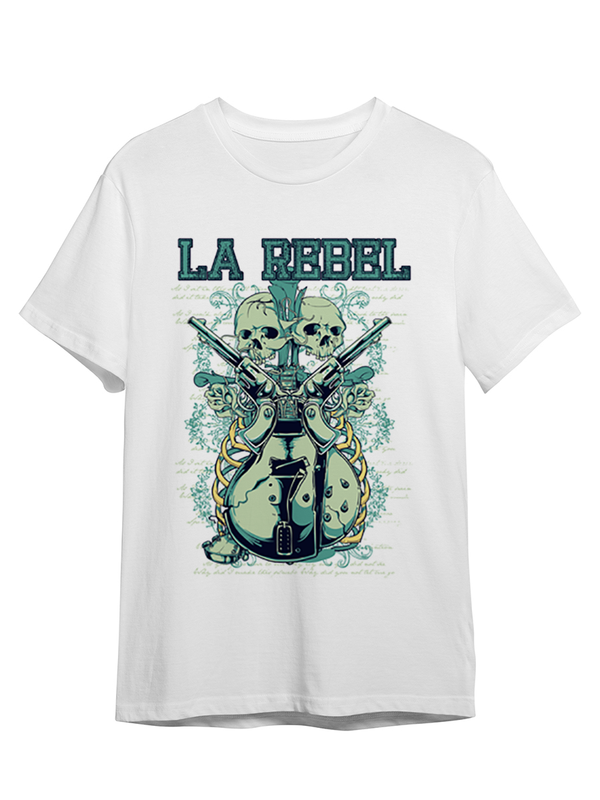 

Футболка унисекс СувенирShop Абстракция "La rebel / Череп / Skull" 23 белая S (44-46), Белый, Абстракция "La rebel / Череп / Skull" 23