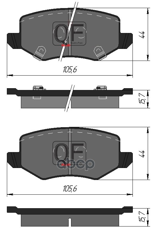 

Колодки Тормозные 1Шт QUATTRO FRENI QF508602