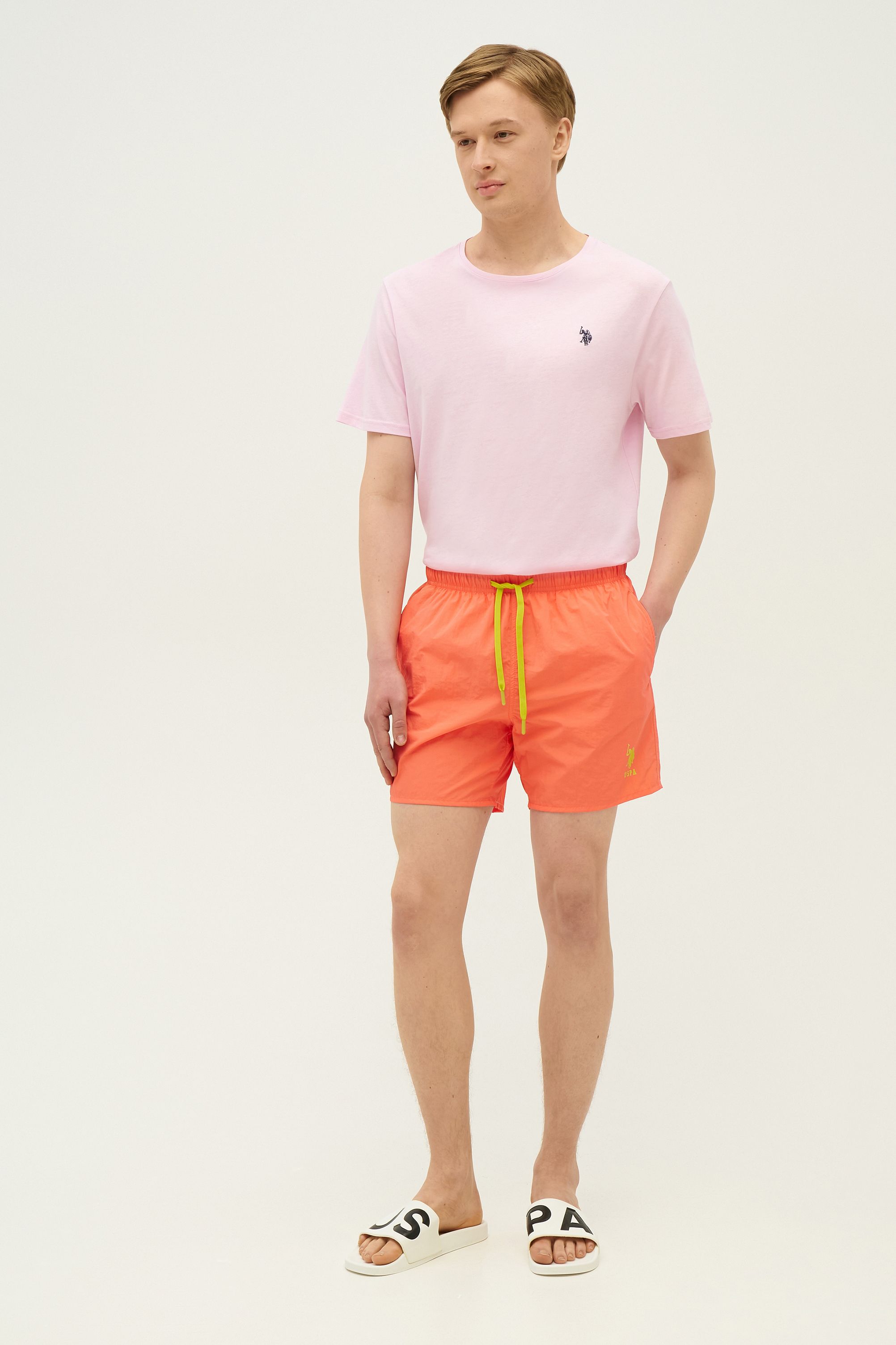 Шорты мужские US Polo Assn G081SZ0660BLAS24Y оранжевые XL 2950₽