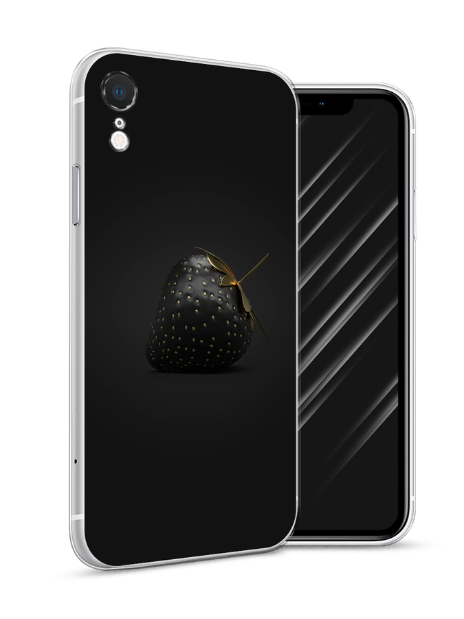 

Чехол Awog на Apple iPhone XR (10R) / Айфон XR (10R) "Черная клубника", Разноцветный, 12050-10
