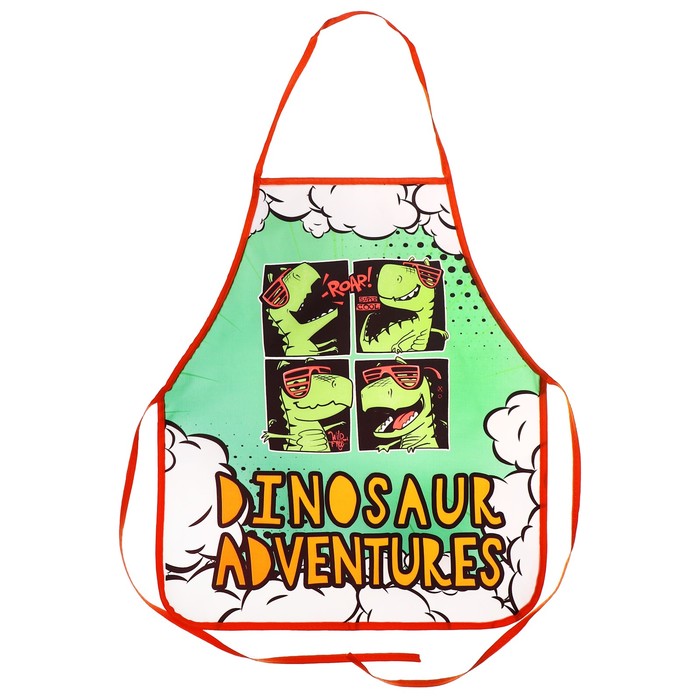 Фартук для труда Пчелка DINOSAUR 540х460 мм рост 140-160 ФДТ-33 зелёныйоранжевый рюкзак детский go dinosaur 23х20 5 см