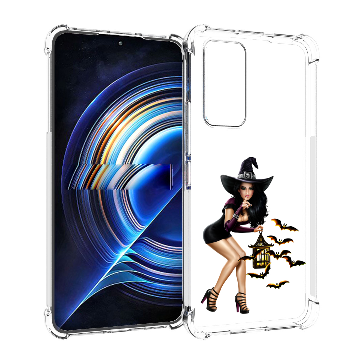 

Чехол MyPads девушка-ведьма женский для Tecno Camon 19 Neo, Прозрачный, Tocco