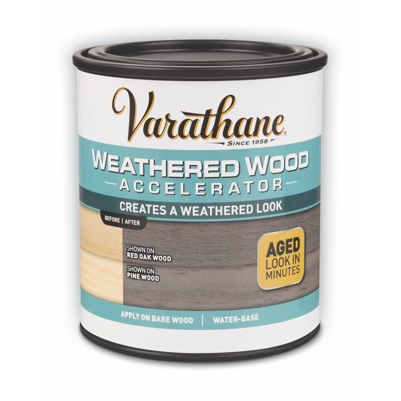 Искусственное состаривание древесины  Varathane Weathered Wood Accelerator