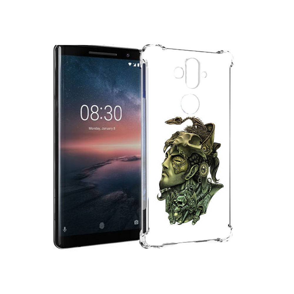 

Чехол MyPads Tocco для Nokia 8 Sirocco бронзовый воин (PT101581.91.248), Прозрачный, Tocco