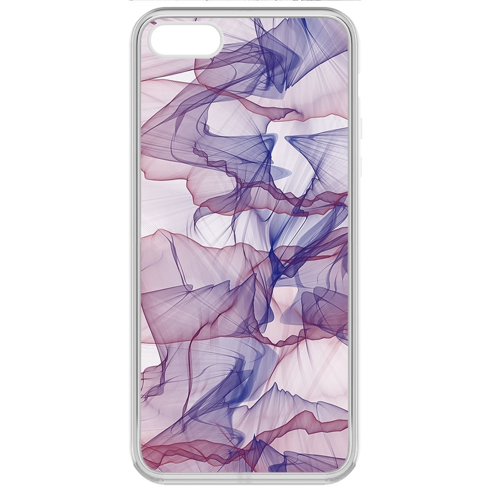

Чехол-накладка Krutoff Clear Case Абстракт 15 для iPhone 5/5s, Прозрачный