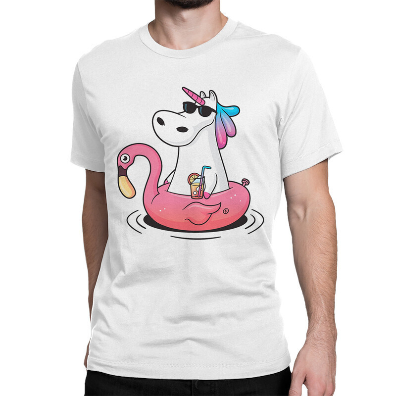 

Футболка мужская Dream Shirts Единорог 1000072222 белая M, "Единорог" 1000072222