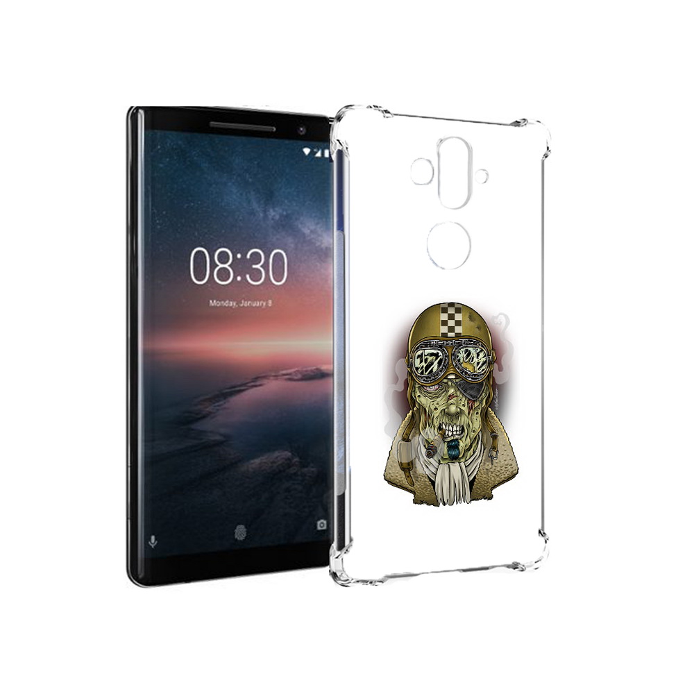 

Чехол MyPads Tocco для Nokia 8 Sirocco военный зомби (PT101581.91.264), Прозрачный, Tocco