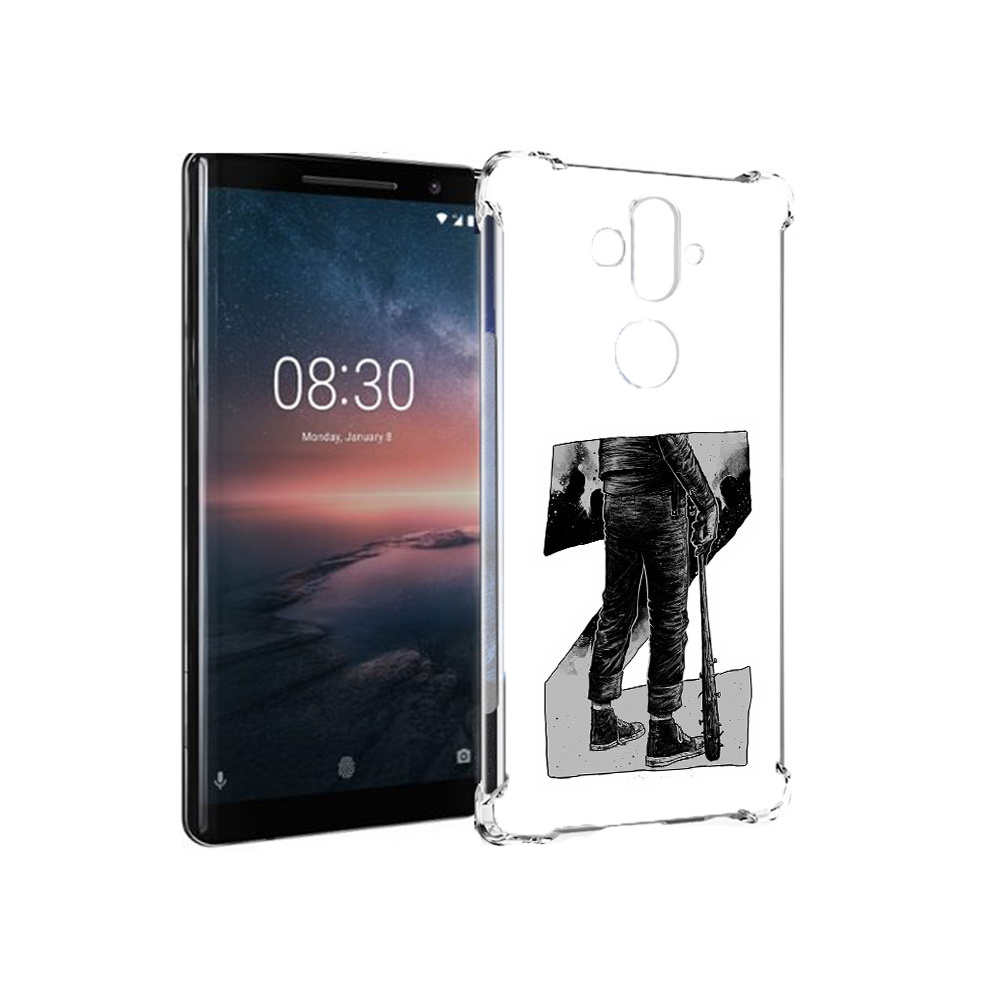 

Чехол MyPads Tocco для Nokia 8 Sirocco воин черно белый (PT101581.91.265), Tocco