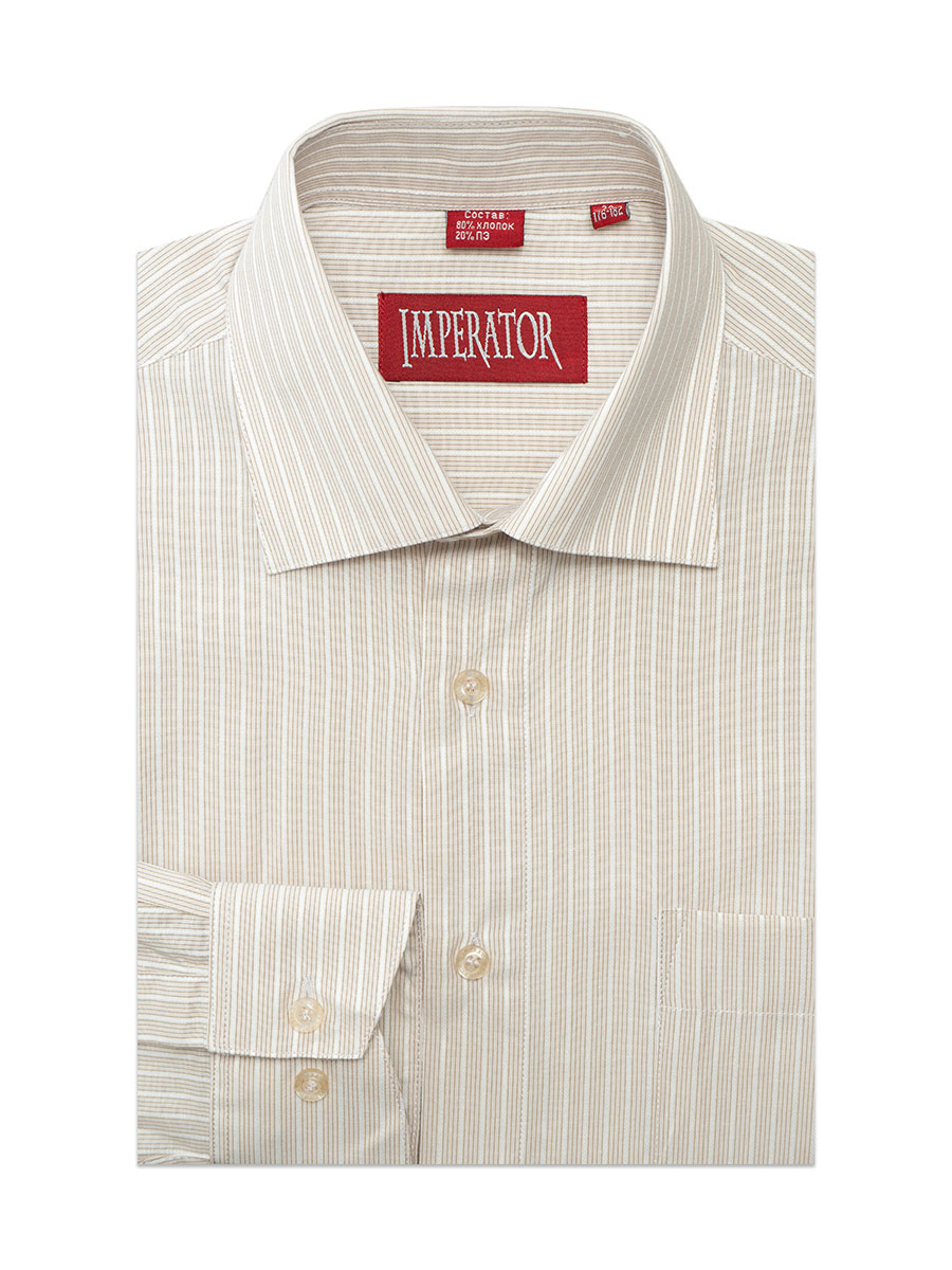 

Рубашка мужская Imperator Alex 131 бежевая 45/178-186, Alex 131