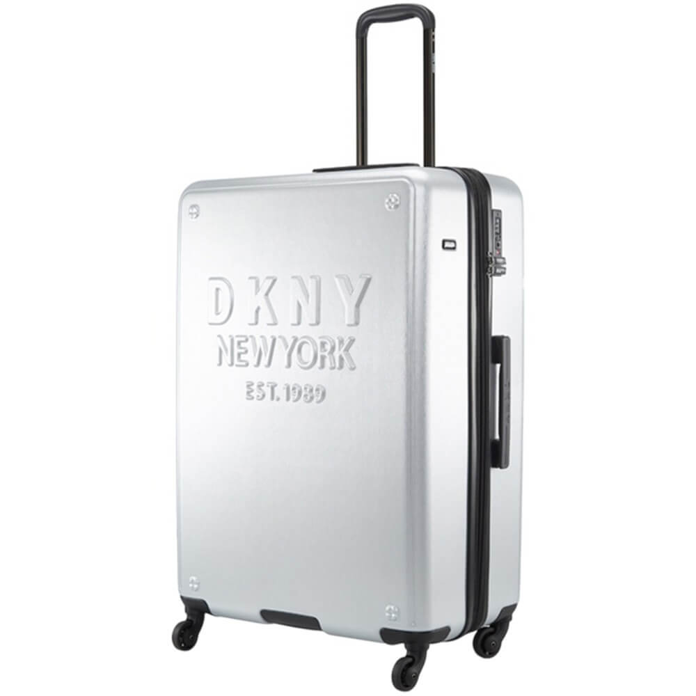 Чемодан унисекс DKNY New Yorker серебристый 76х50х30 см 39990₽